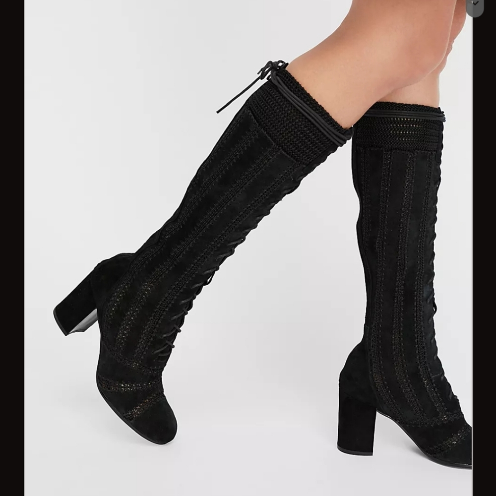Free People Blaire Lace-Up Boots